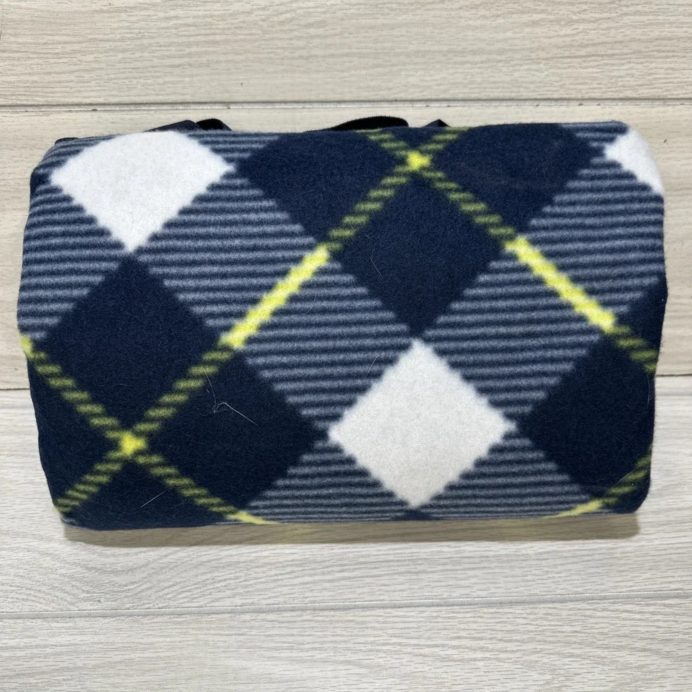 Travel Picnic Beach Camping Fleece Blanket Carry Strap‎ *Unknown Size*